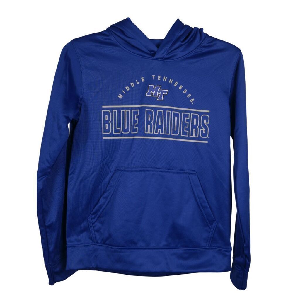 Gen 2 YOUTH Middle Middle Tennessee Blue Raiders footbal Hoodie Size M 10/12
